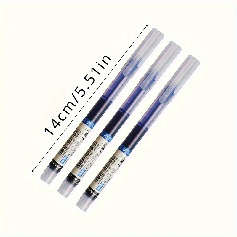 10Pcs/set High Quality Needle Type Gel Pens Straight Liquid Ballpoint Pen Kawaii Stationery School Office Supplies Writing 6