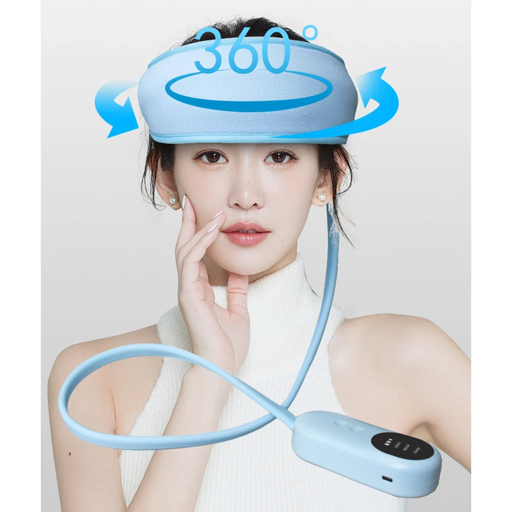 

Electric Air Pressure Head Massager Hot Compress Kneading Massage Migraine Relief Stress Headache Improve Sleep Airbag Headband