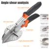 Scissors Cutter Multi Angle Miter Shear Cutter Adjustable 45-135 Degree Scissors with Blades Hand Cutting Tools For Miter Jobs 4