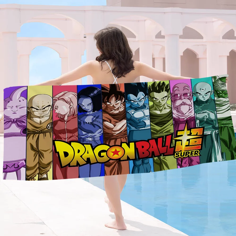 Anime D-Dragon B-BallS Beach Towel Colorful Bath Towels for Girl Microfiber Quick Dry Custom Sand Free Beach Yoga Spa Gym Pool 6
