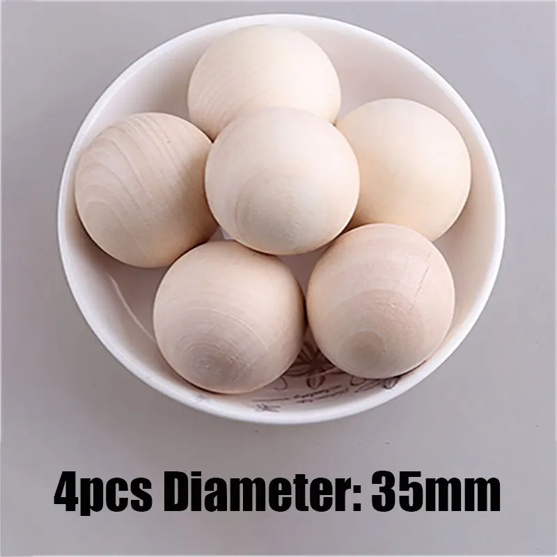 Palline Di Legno Massello Non Finite Per Fai Da Te: Scegli Tu Diametro 3, 5, 6, 7 O 7,5 Cm, Perfette Per Decorazioni E Regali Personalizzati