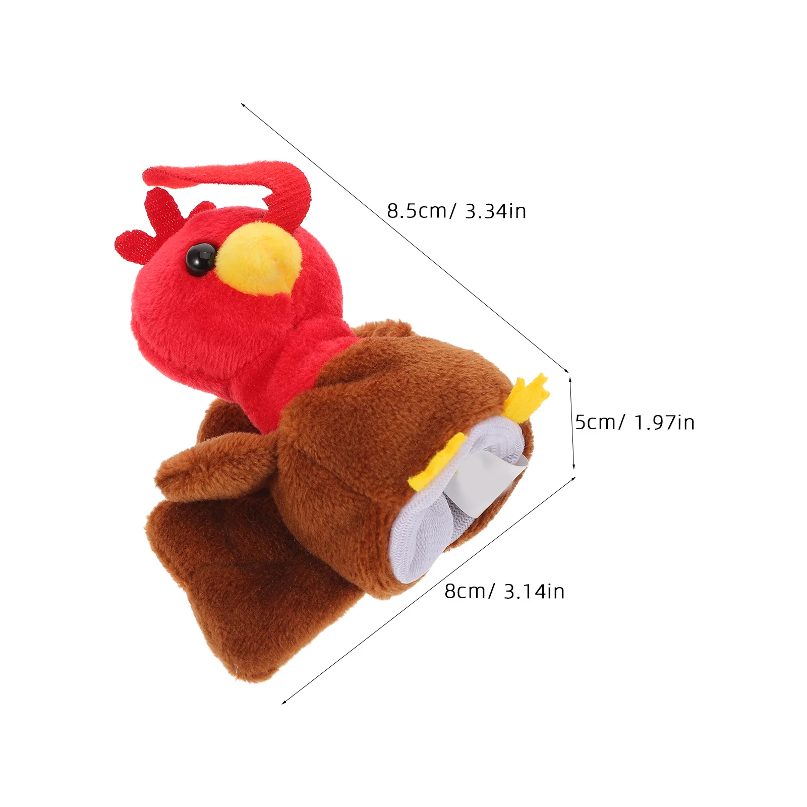 Soft Turkey Finger Puppet Kids Animal Storytelling Plaything Classroom Role Play Holiday Decoration Finger Puppet