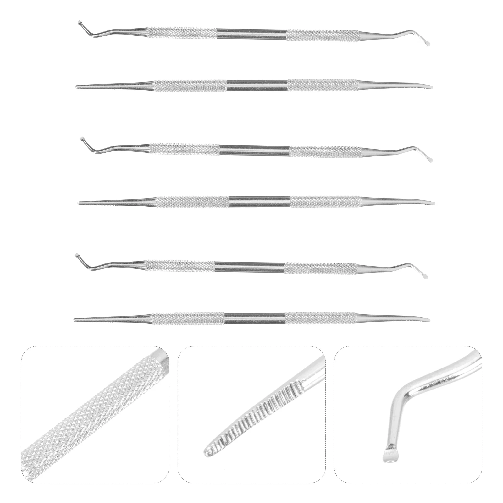 

6 PCS Nail Setssss Ingrown Cleanup Care Cleaning Tools Toenail Cuticle Removers Manicure Correction Pedicure Groove