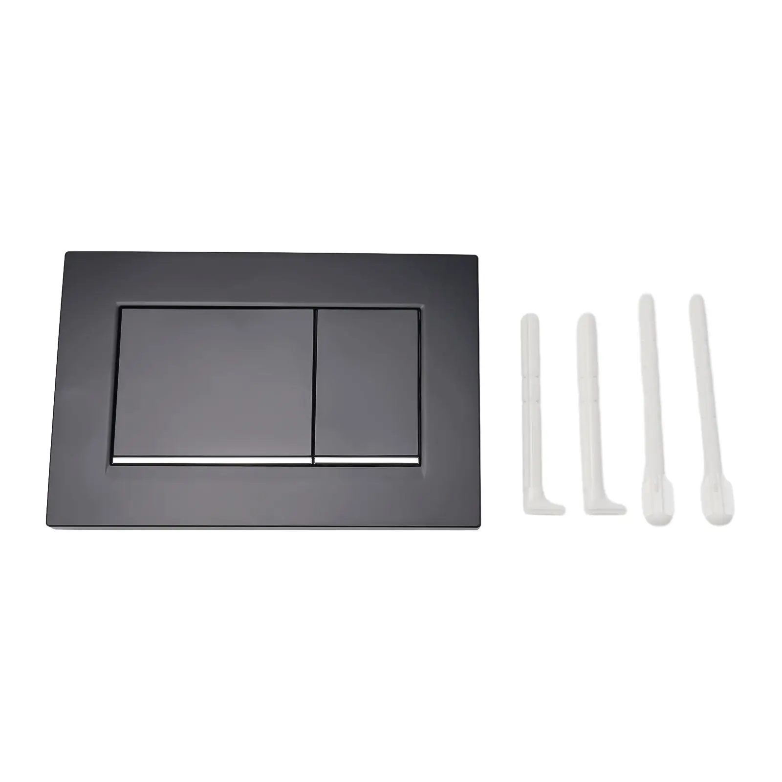 

Toilet Toilet Push Button Dual Flush Plate 12mm 164mm 246mm Button Chrome Double Crescent Dual Flush Toilet Bowls