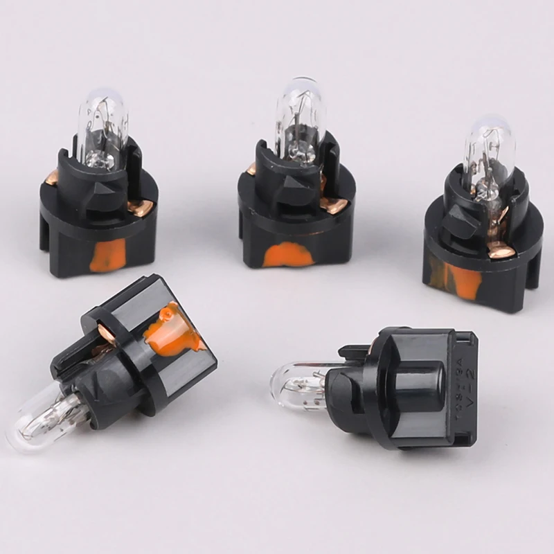 Car Instrument Lamp 5PCS For Toshiba 12V1.2W V-2 Small Bulb Indicator Light Car Instrument Lamp
