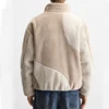 Men Stand Up Collar Thicken Fleece Jacket Outdoor Windproof Warm Coat Autumn Winter 4