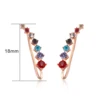 Boucles d'oreilles à crochet pour femmes, ensemble de 7 pièces, bijoux à la mode, couleur or Rose, DFE527