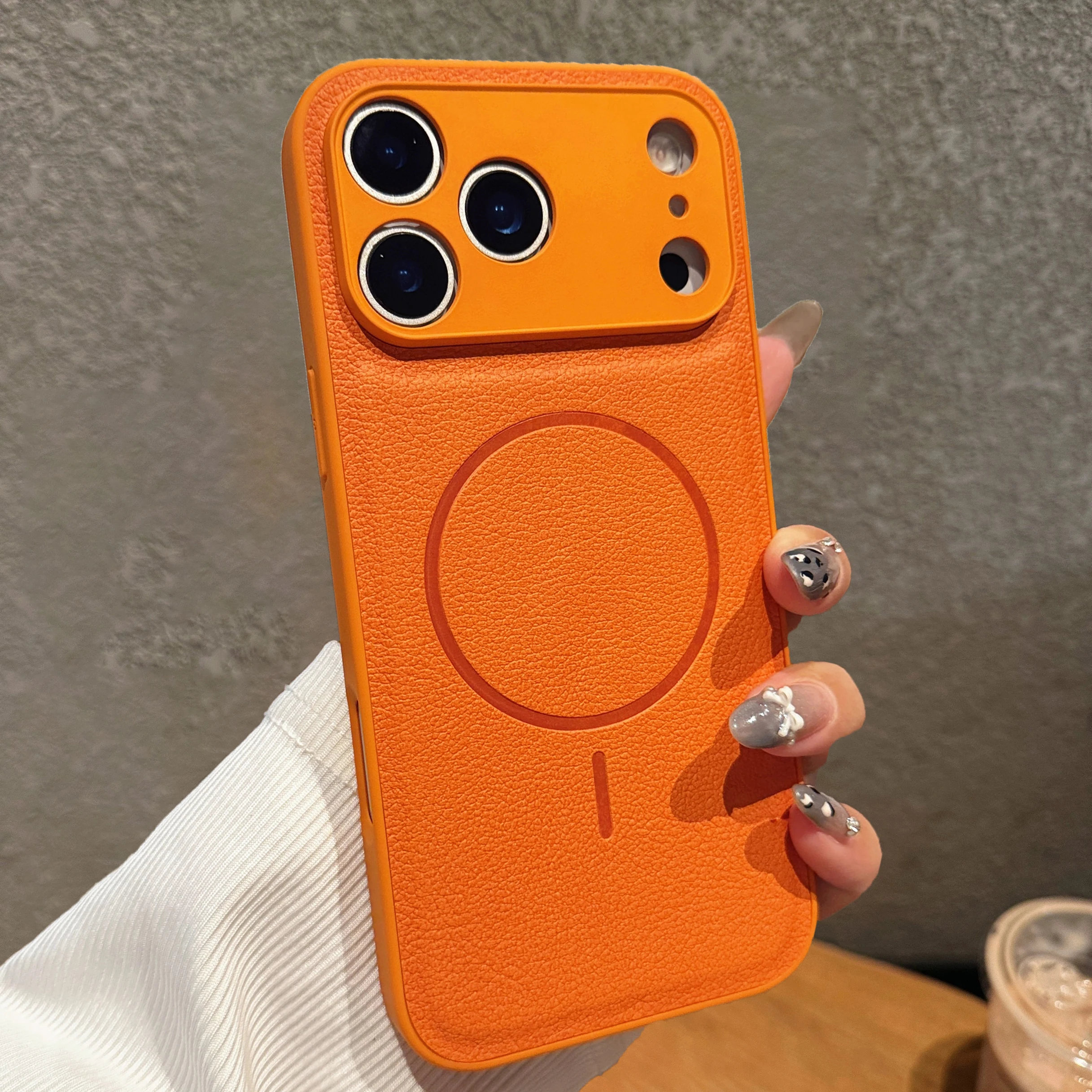 Luxury Leather Case For iPhone 17 Air 16 15 14 13 12 11 Pro Max with Protective Camera Lens Cover