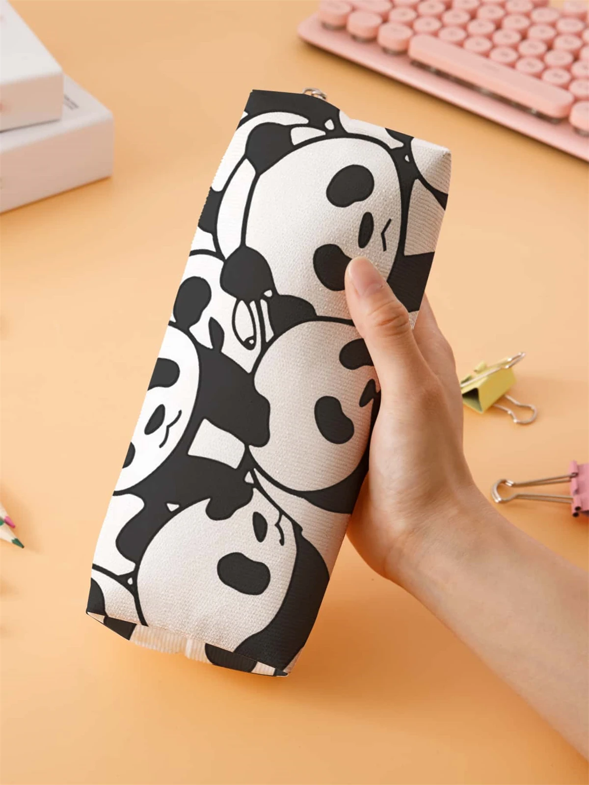 Small pencil case, large capacity pencil case, multifunctional stationery storage bag, student school organization supplies