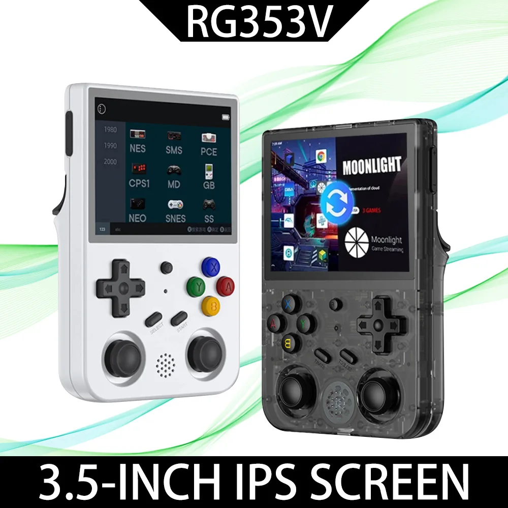 

RG353V RG353VS Ретро игры RK3566 3,5 дюймов 640*480 портативная игровая консоль эмулятор LINUX детские подарки