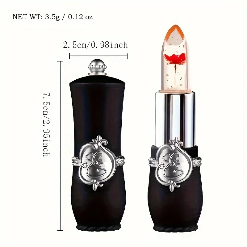 Lip Balm Lip Gloss Lip Makeup Flower Jelly Lipstick Set Temperature Change Moisturizer Flower Lip Stick Long Lasting Lip Balm Magic Color Change Gloss Set