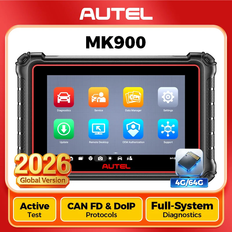 Autel-MaxiCheck MK900 Scanner Obd2, outil d'analyse de contrôle bidirectionnel, tous les outils de diagnostic du système, mise à niveau DOIP et LilUpgrade de MK808BT