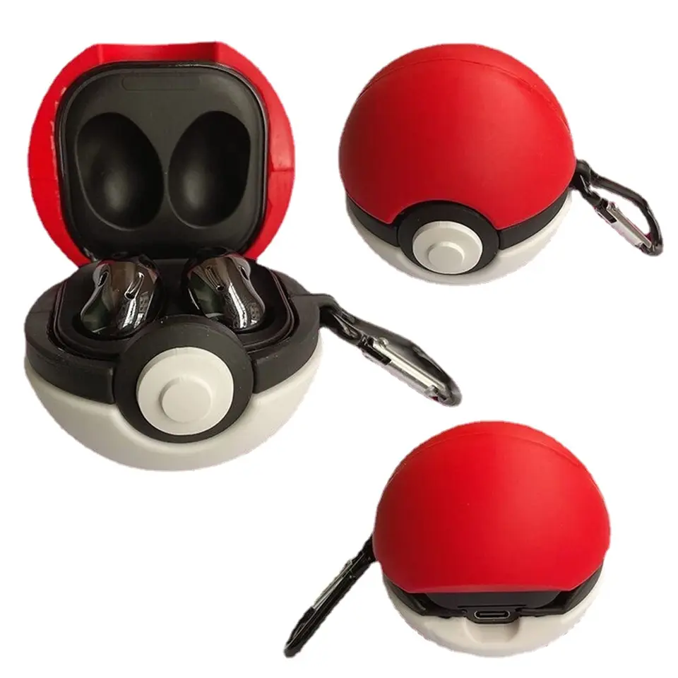 Poke Ball for Samsung Galaxy Buds 2Pro Soft Silicone Case for