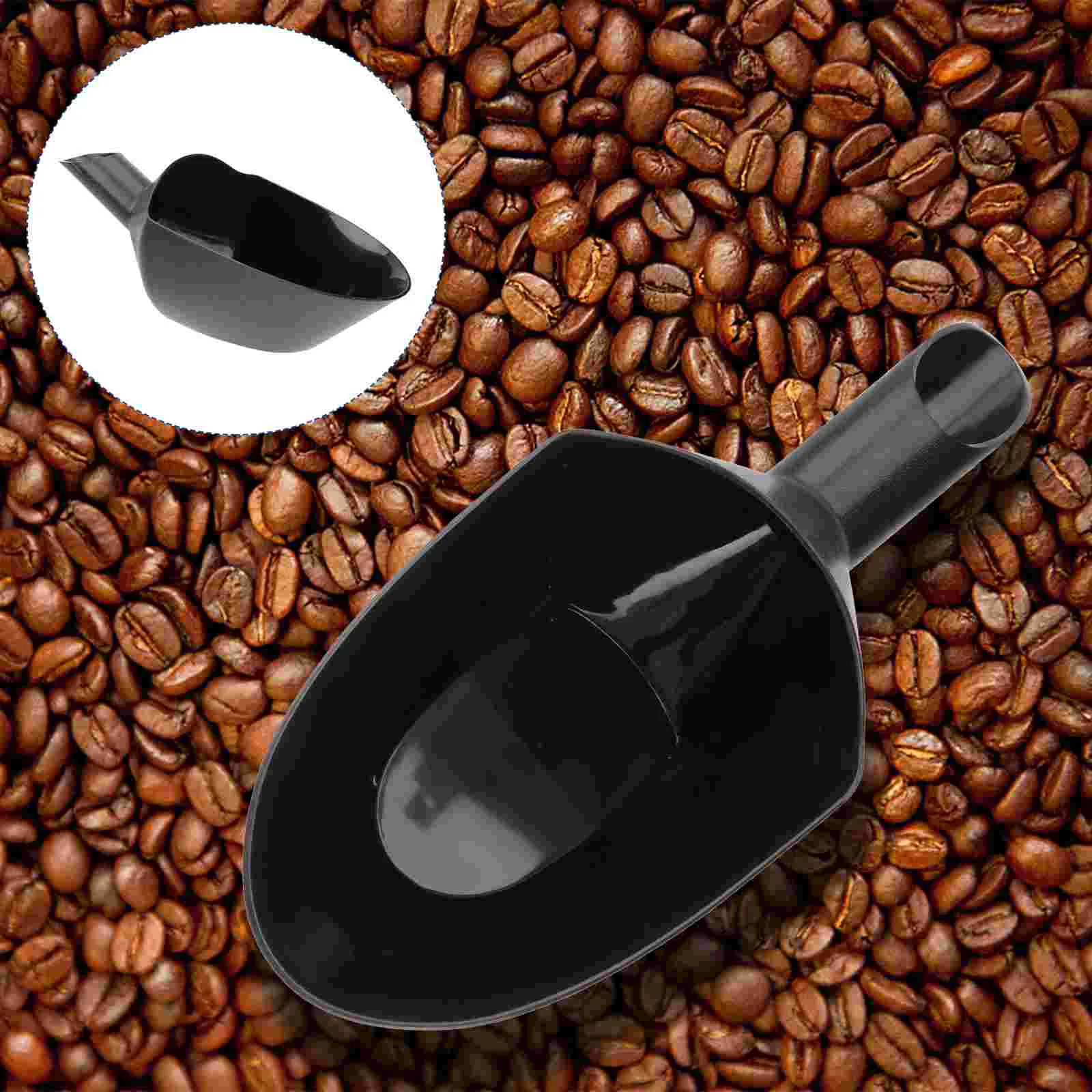 

Coffee Beans Scoops Large Capacity Portable Durable Lightweight Multifunctional for Home (Dark Grey)