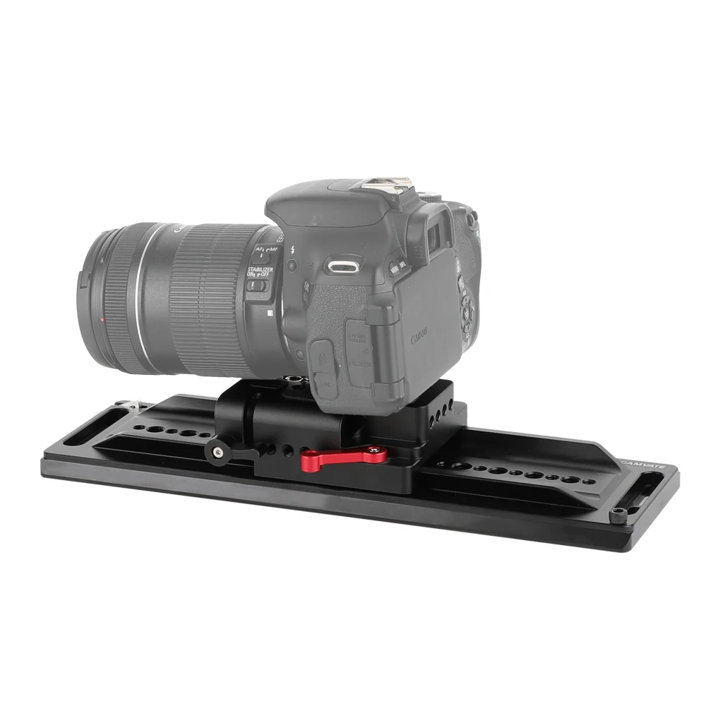 Standard ARRI 12inch Sliding Dovetail Plate and Quick Release Baseplate with Dou