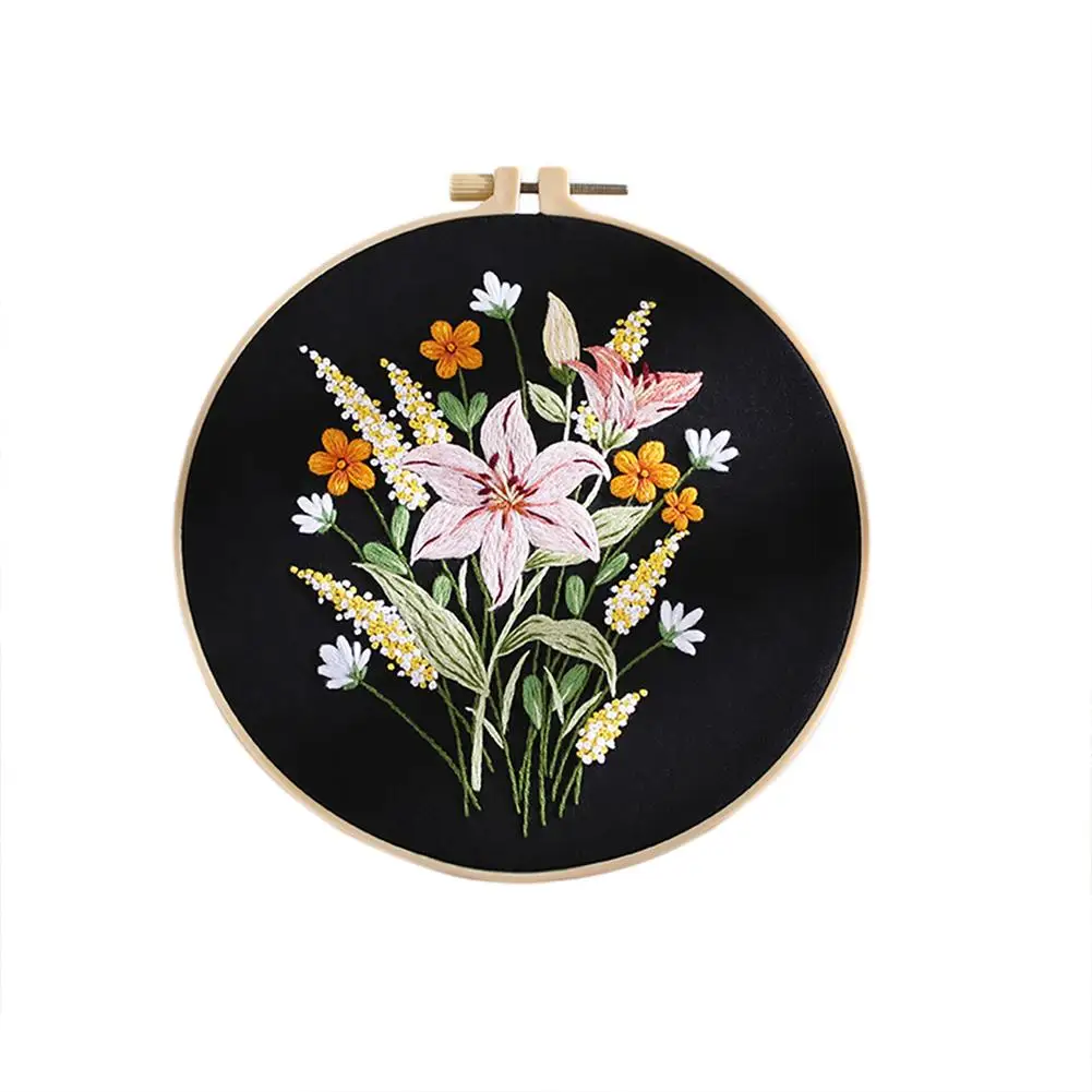 Flower Embroidery Kit for Beginners Adults Cross Stitch Kits for Beginners  Hand Embroidery With Plant Patterns and Instructions - AliExpress