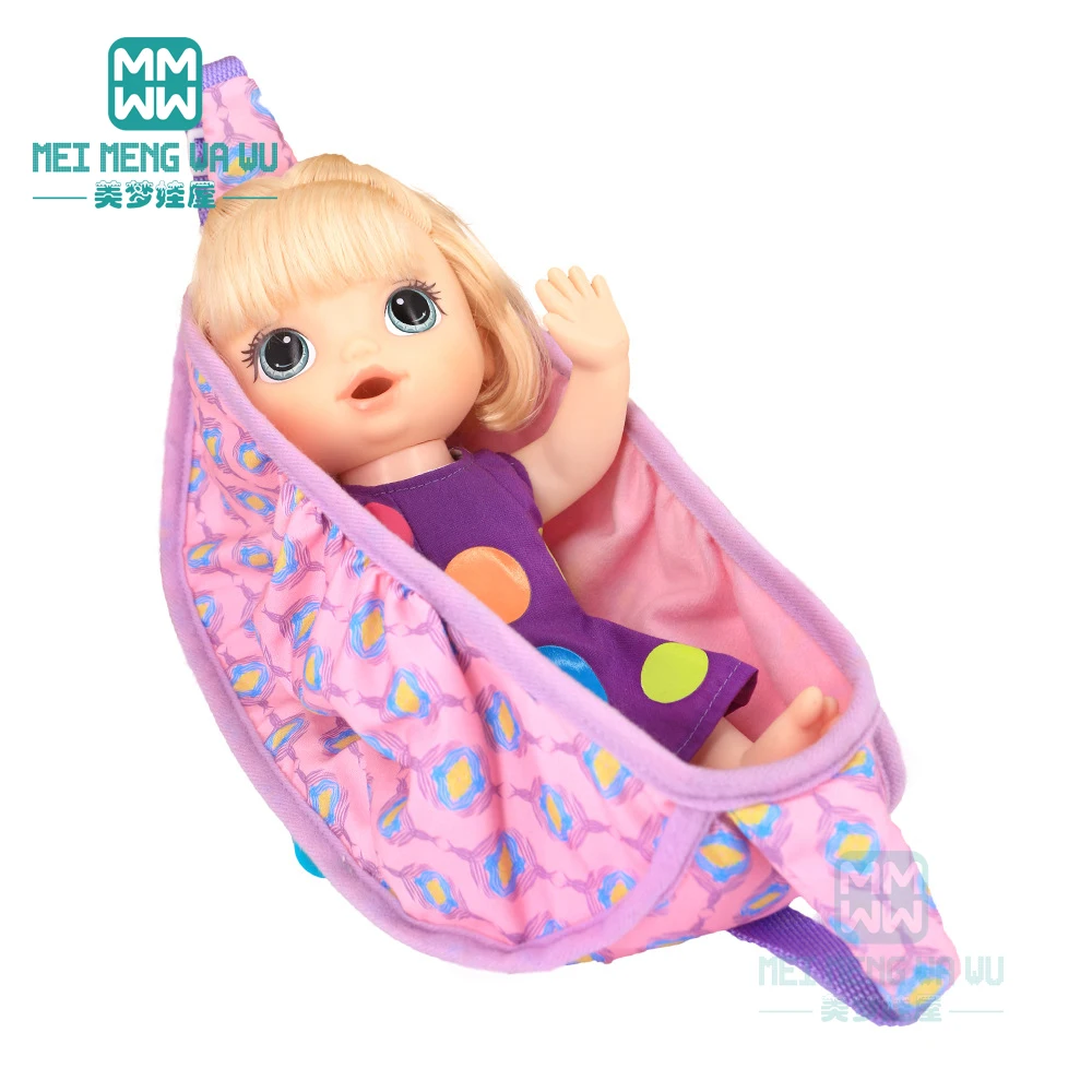 Fits 12-18 inch Baby New Born dolls accessories Four-piece suit Sleeping bags, pillows, eye masks, U-shaped pillows