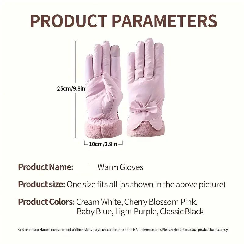 Women's Gloves - Warm, Waterproof & Touchscreen Compatible for Winter Outdoor Activities 5