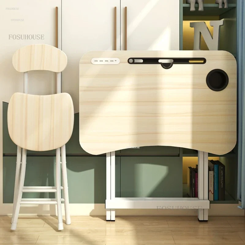Children Tables Writing Tables and Chair Set Household Folding Student Desk and Chair Combination Children's Study Desk N s