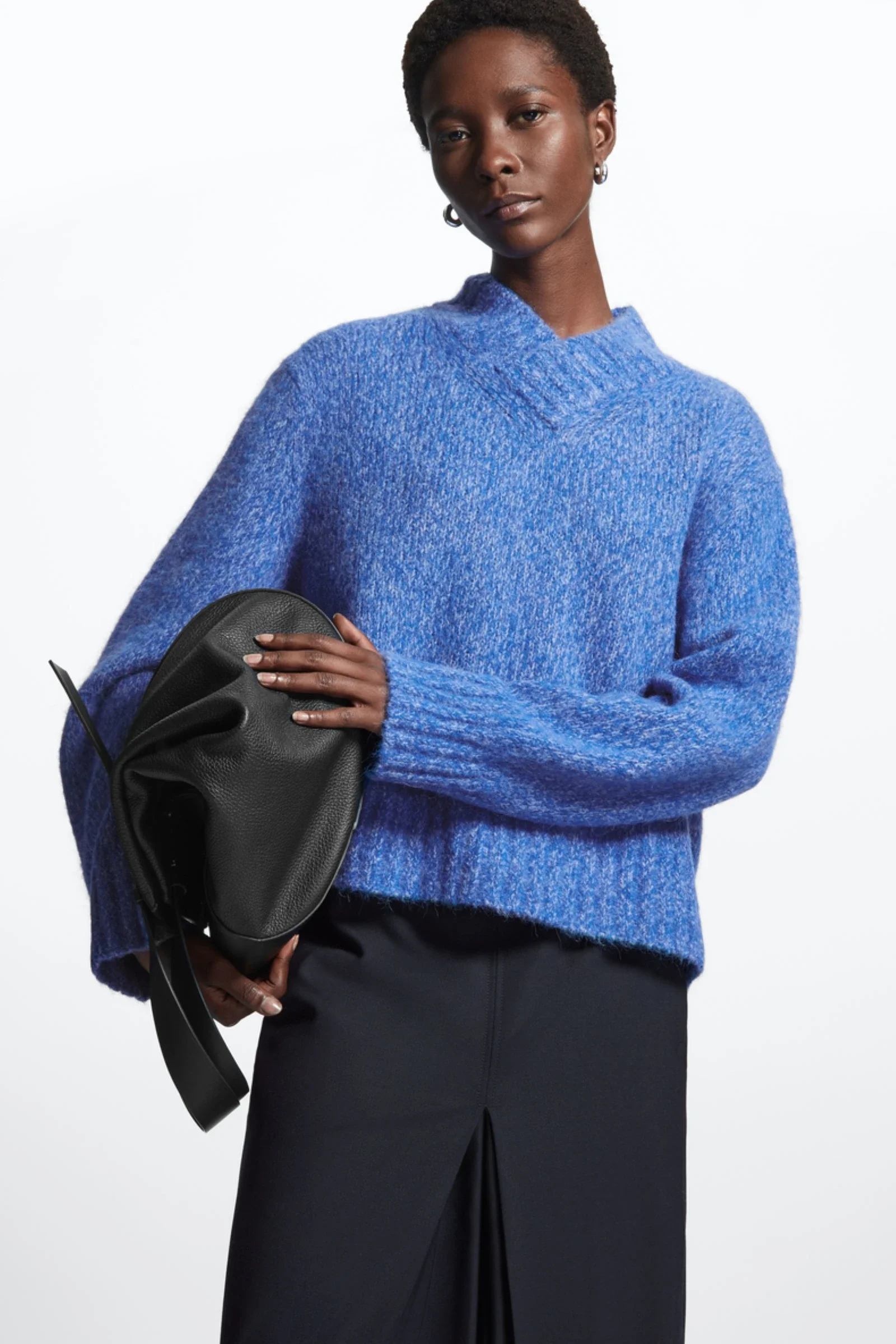 Ethereal 2025 Ladies' Mock Neck Wool Blend Sweater