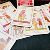 9*6.5cm Squid Cake Tarot 78 Card Deck with Knights Riding Creatures, Quirky Faces and A Delicious Colour Palette 3