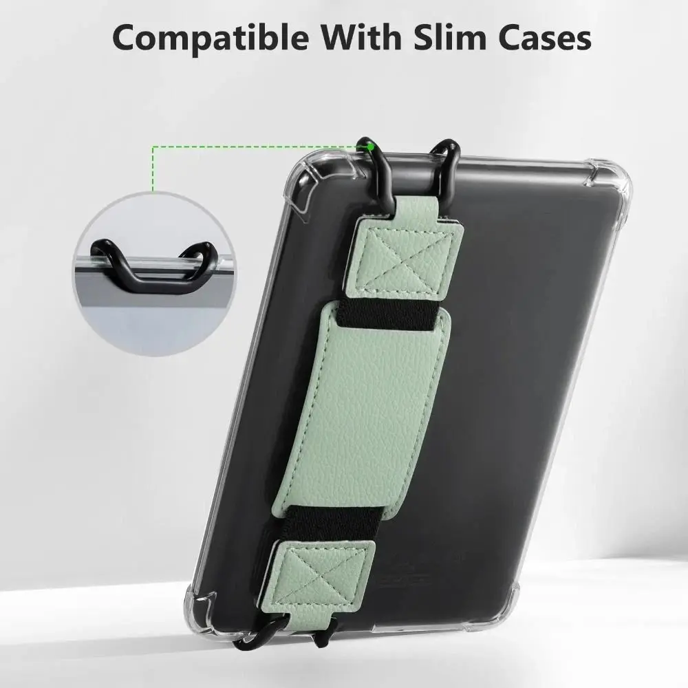 Premium PU Leather Hand Strap & Elastic eReader Holder