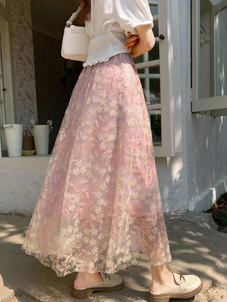 Falda De Tul Blanca Larga Pollera Con Tul Larga Falda De Tul Blanca