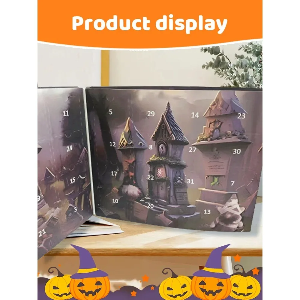Calend&aacute;rio Do Advento Do Natal, Mini Cartoon Countdown, Halloween Gnome, ，