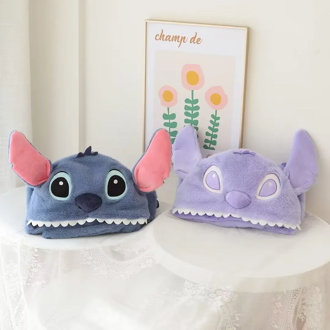 Lilo und Stitch Korallen Fleece Stoff Decke Mit Kapuze Cute