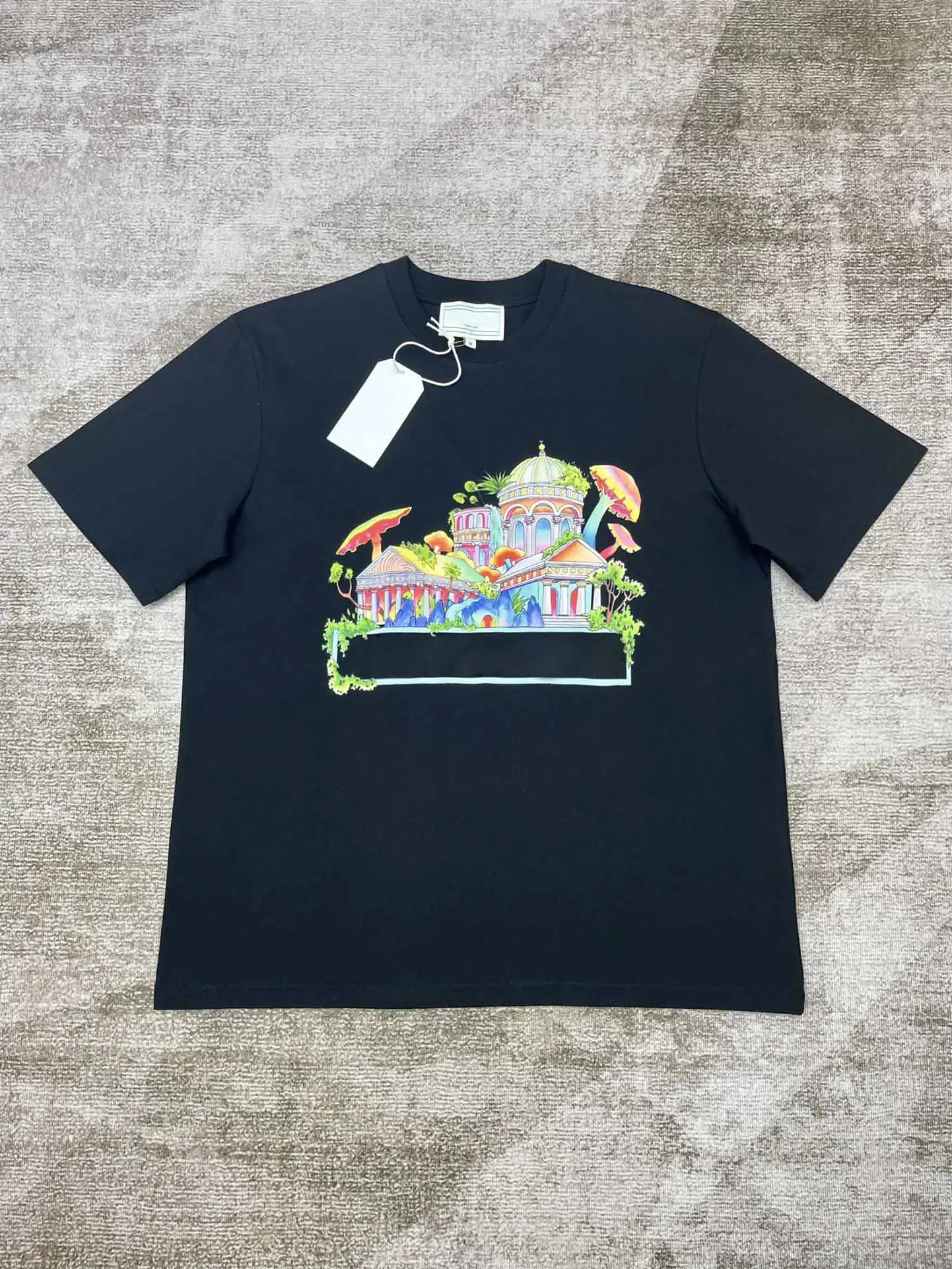 Summer Explosion Luxury Casual Cotton Logo Printed T-Shirt 2025 New Men's and Women's High Street  Loose Sports T-Shirt 2