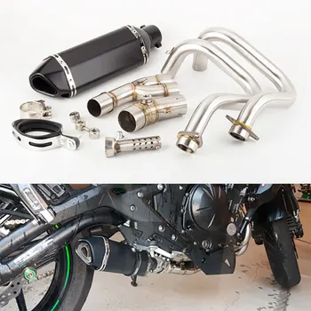 Motorcycle Exhaust Escape Full System Muffler For Kawasaki ER6N ER6F Versys 650 Z650 Ninja 650 2012-2022