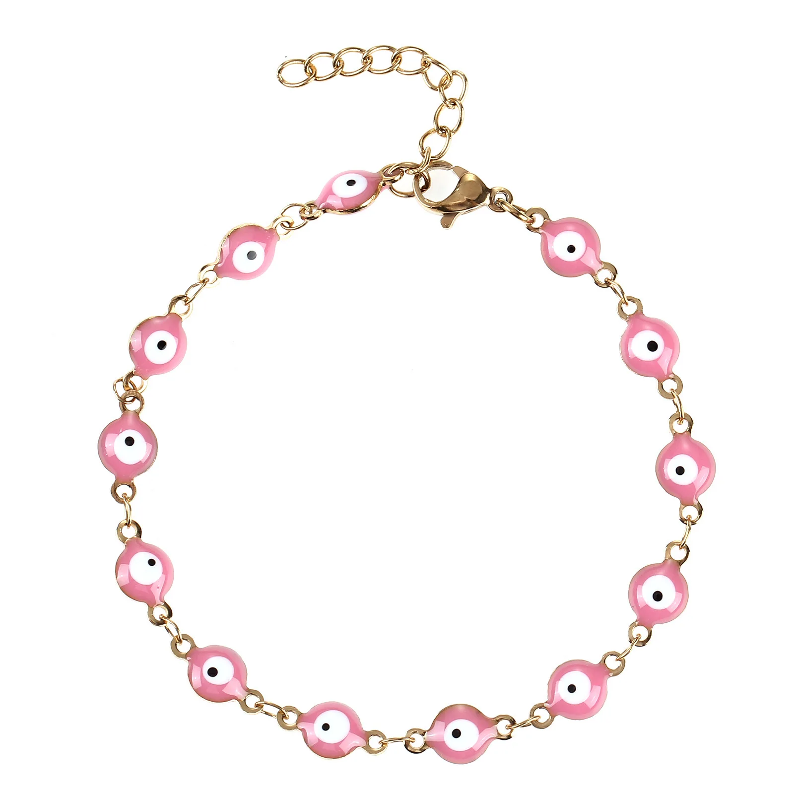 

TB7 Evil Eye Pendant Bracelets Bead Charms DIY Jewelry Fashion Women Gift
