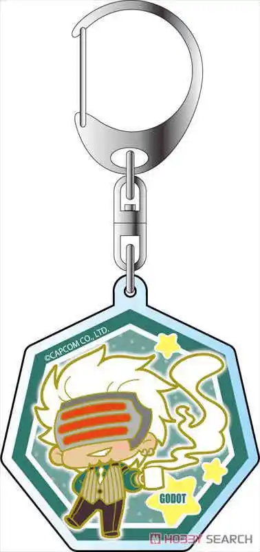 Charm Anime Fans Geschenke The Great Ace Attorney Chronicles Q Edition HD Figurel Acryl-Schlüsselanhänger ca. 6 cm – Detail 4