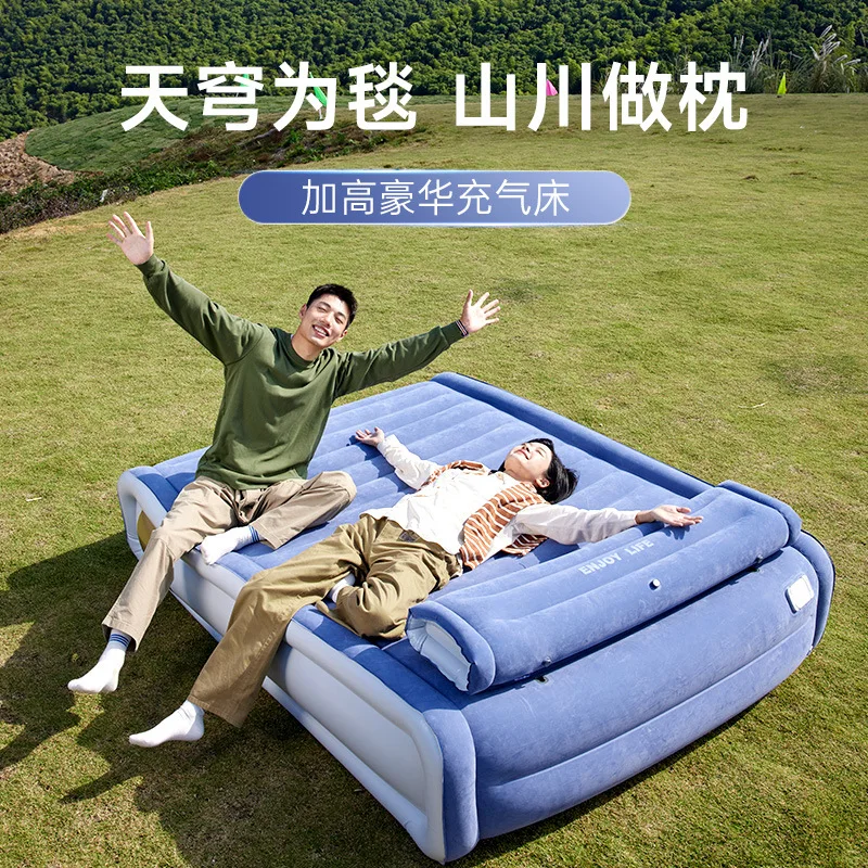 Folding inflatable sofa beds Camping inflatable couch Air bed Outdoor patio furniture set Autoinflation bed chair