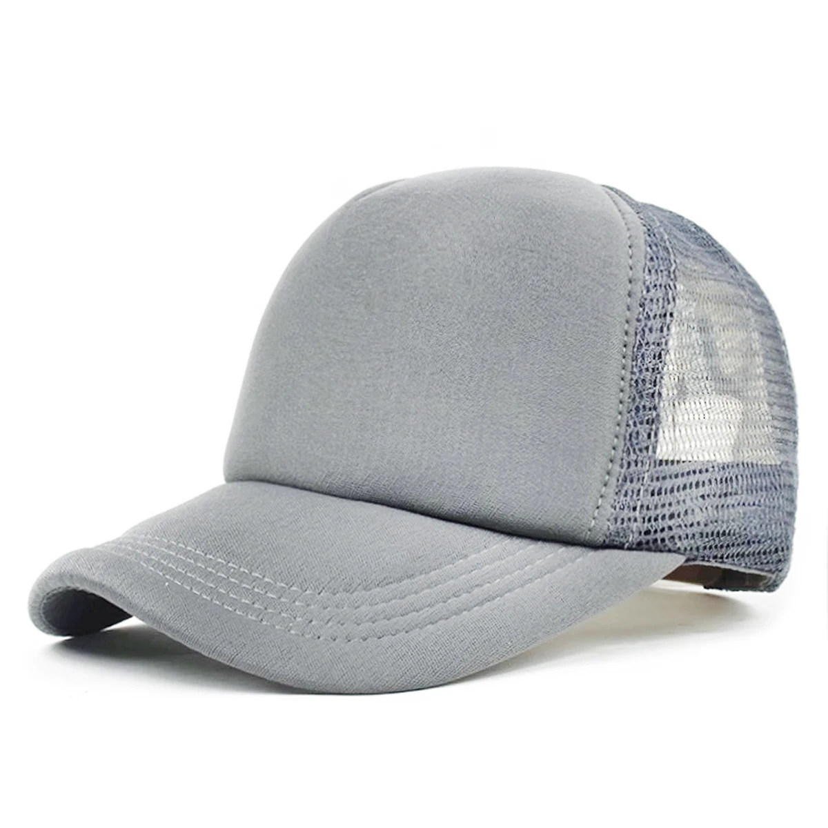 Truck driver's Adjustable Classic Mesh Back Baseball Cap Contour Cotton Hat men's and women's father's Solid