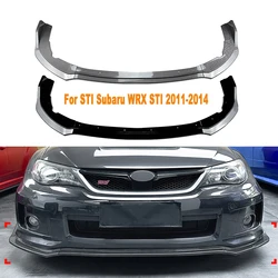 Car Front Bumper Lip Splitter Diffuser Body Kit Spoiler Bumper Guard Protector Auto Accessories For STI Subaru WRX STI 2011-2014