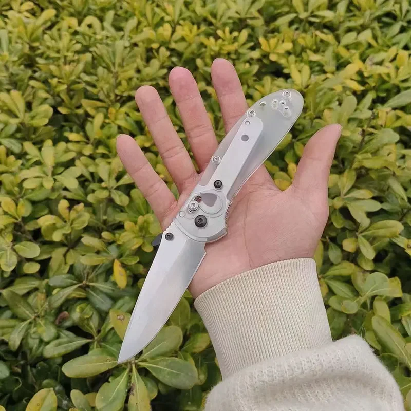 

Прозрачный акриловый материал, складной нож, весы, патч для Benchmade gribrilian 551, рукоятка для ножей, «сделай сам», аксессуары, запчасти