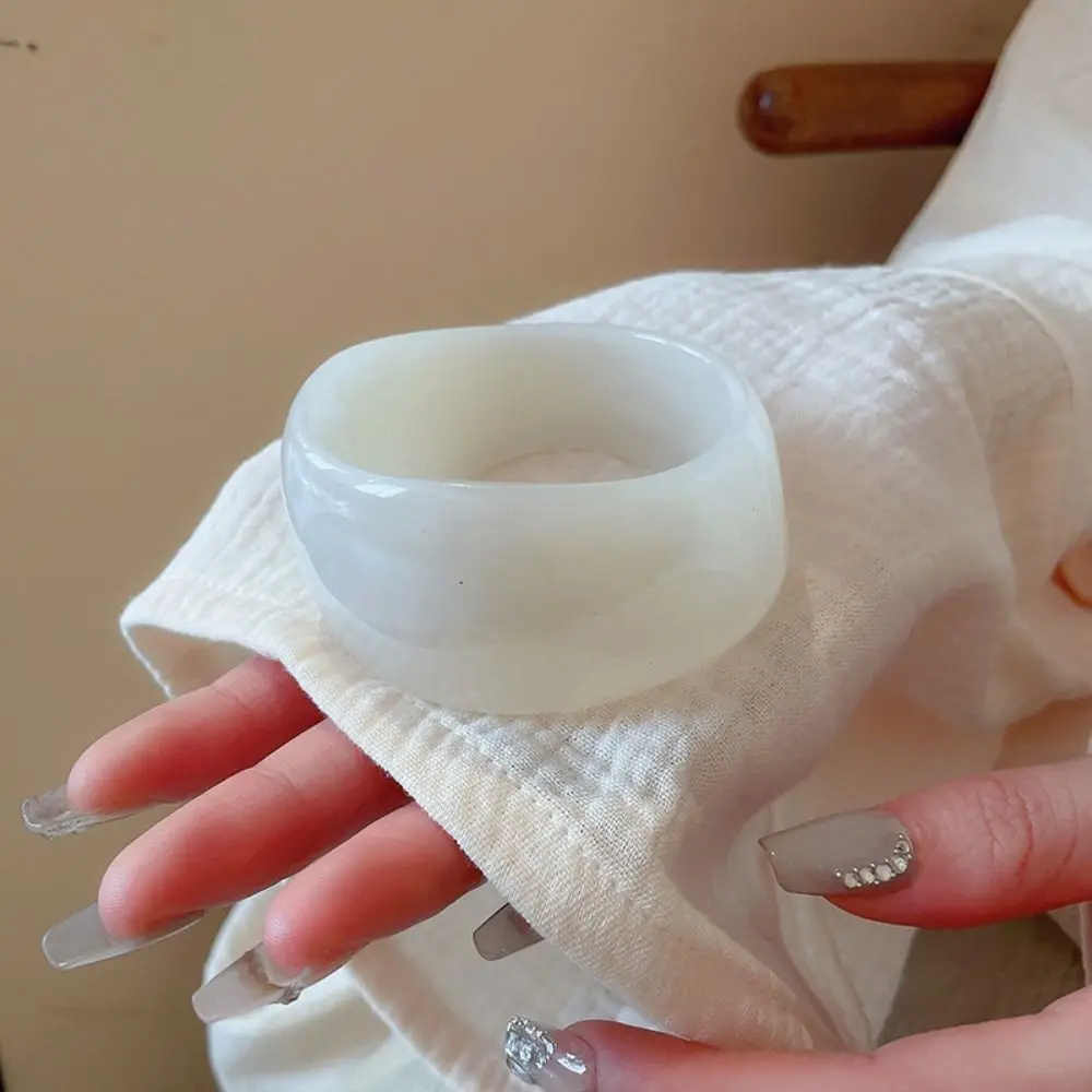 Minority Design Glitter Acrylic Bangle – Retro Vintage Jelly Color Wide Bracelet 1