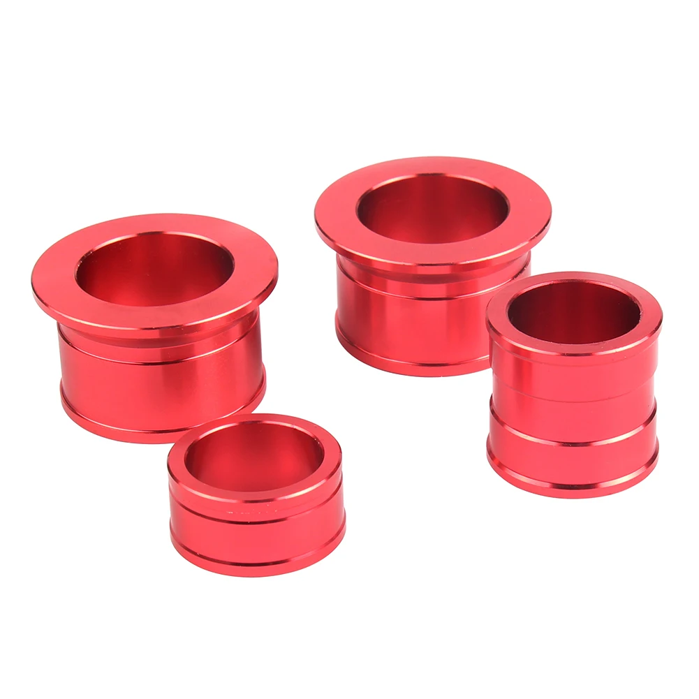 Rear Wheel Hub Cushion CNC Billet Aluminum Front with Rear Wheel Hub Spacers wheel busher For CR 125 250R CRF 250R 250X 450R 450X Motorcross Dirt Bike