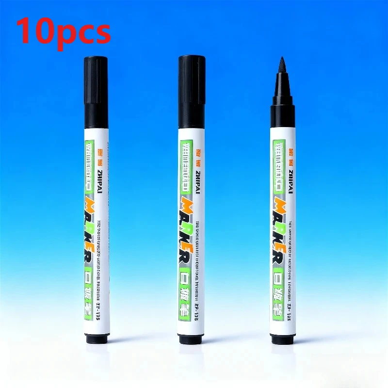 10pcs 지울 수있는 화이트 보드 화이트 보드 마커 건식 지우기 마커 편지지 교실 용품 칠판 노트 번호 매기기 도구