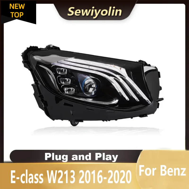 

Car LED Headlight Auto Head lamp For Benz E-class W213 2016-2020 Reverse Brake Fog Front lights DRL Plug and Play IP67 2pcs/Set