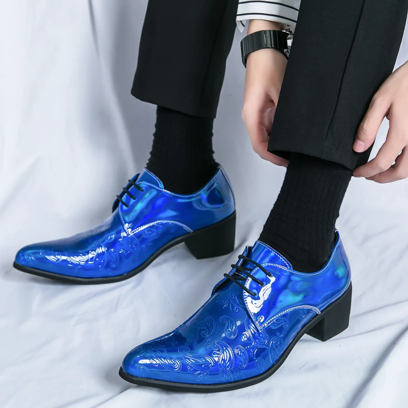Men's Formal Dress Shoes Pointed Toe Lace Up Flats Male Footwear Size 38-46  | eBay