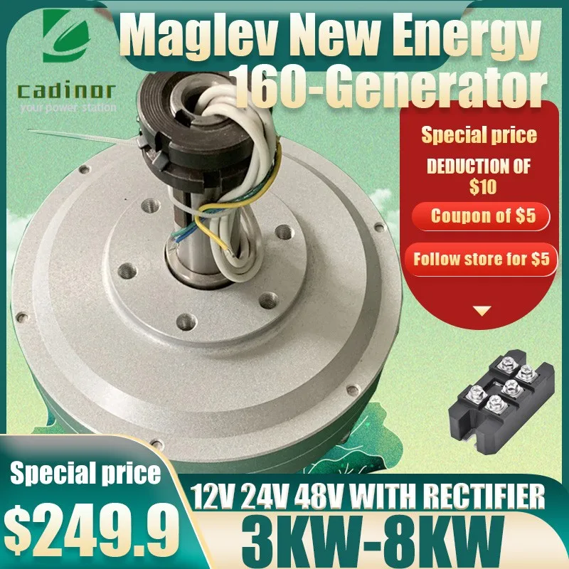 MHJYD Générateur hydroélectrique 1000W 220V en Alliage d'aluminium Tube