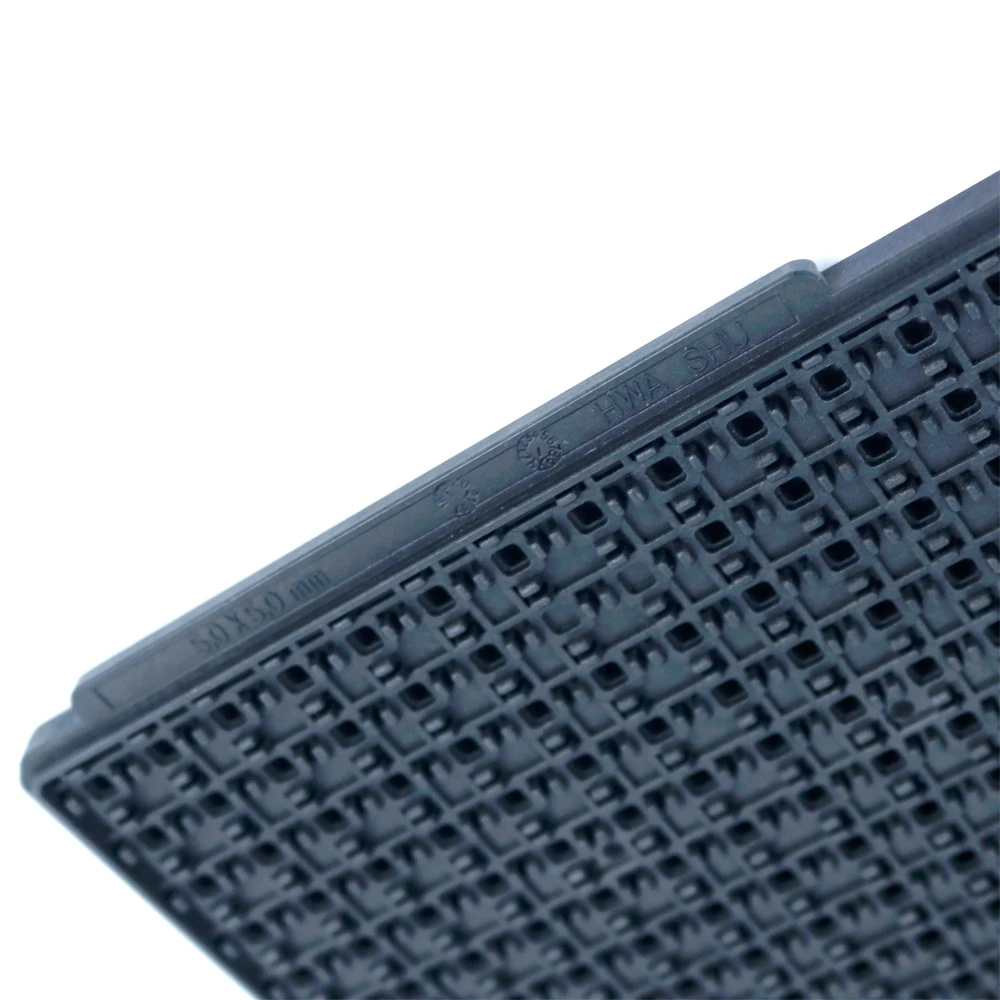 ESD Tray Chips Smt IC Tray QFN IC CPU MCU Black Antistatic PPE MPPO Plastic Board Black heat resistant dish 5