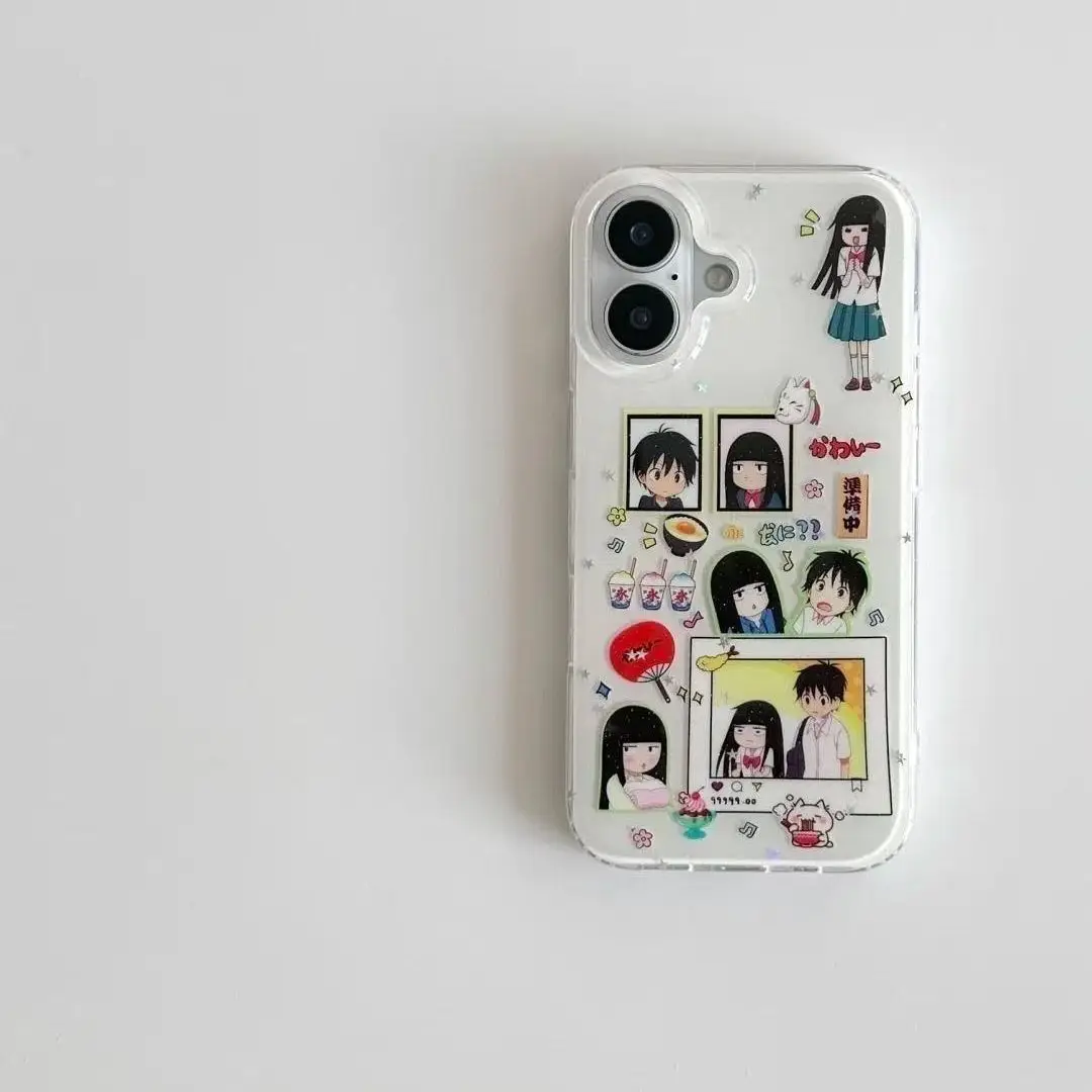 Cute Japanese Anime Girl Shockproof Phone Case - Protective Cartoon Cover