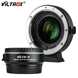 Viltrox EF-EOS M/M2 AF Lens Adapter Auto Focus 0.71X Reducer Speed Booster Mount for Canon EF to EOS M Camera M5 M6 M10 M50 M100