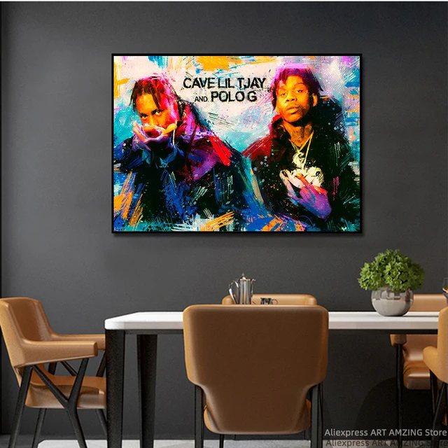 Lil Tjay Polo G Wallpaper  Rapper art, Disney canvas art, Graffiti cartoons