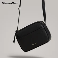  2022 New Genuine Leather Messenger Shoulder Camera Bags Small Square Bags Wild Solid Simple Casual Ladies Crossbody 