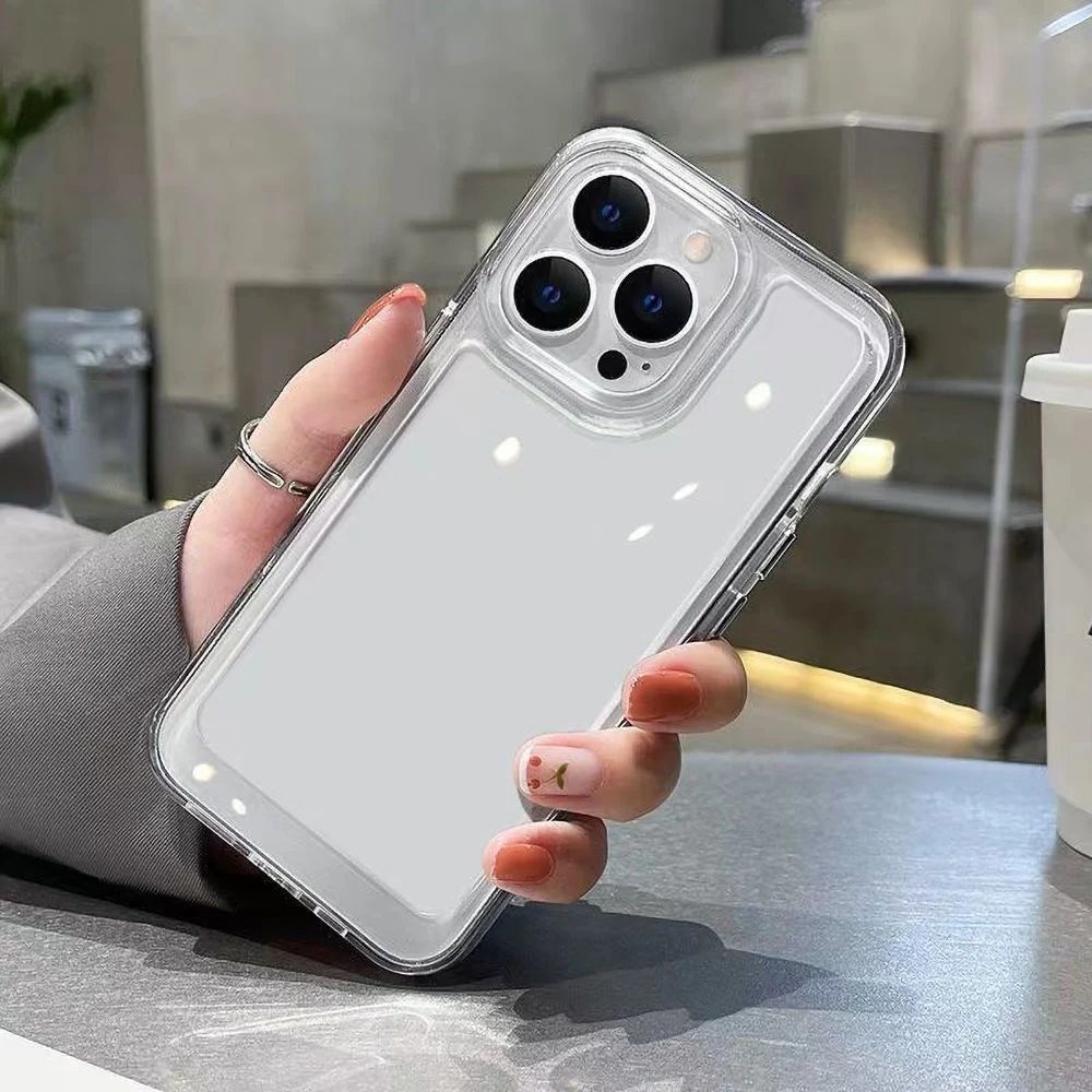 Enhanced Shockproof TPU Phone Case with Bumper Protection