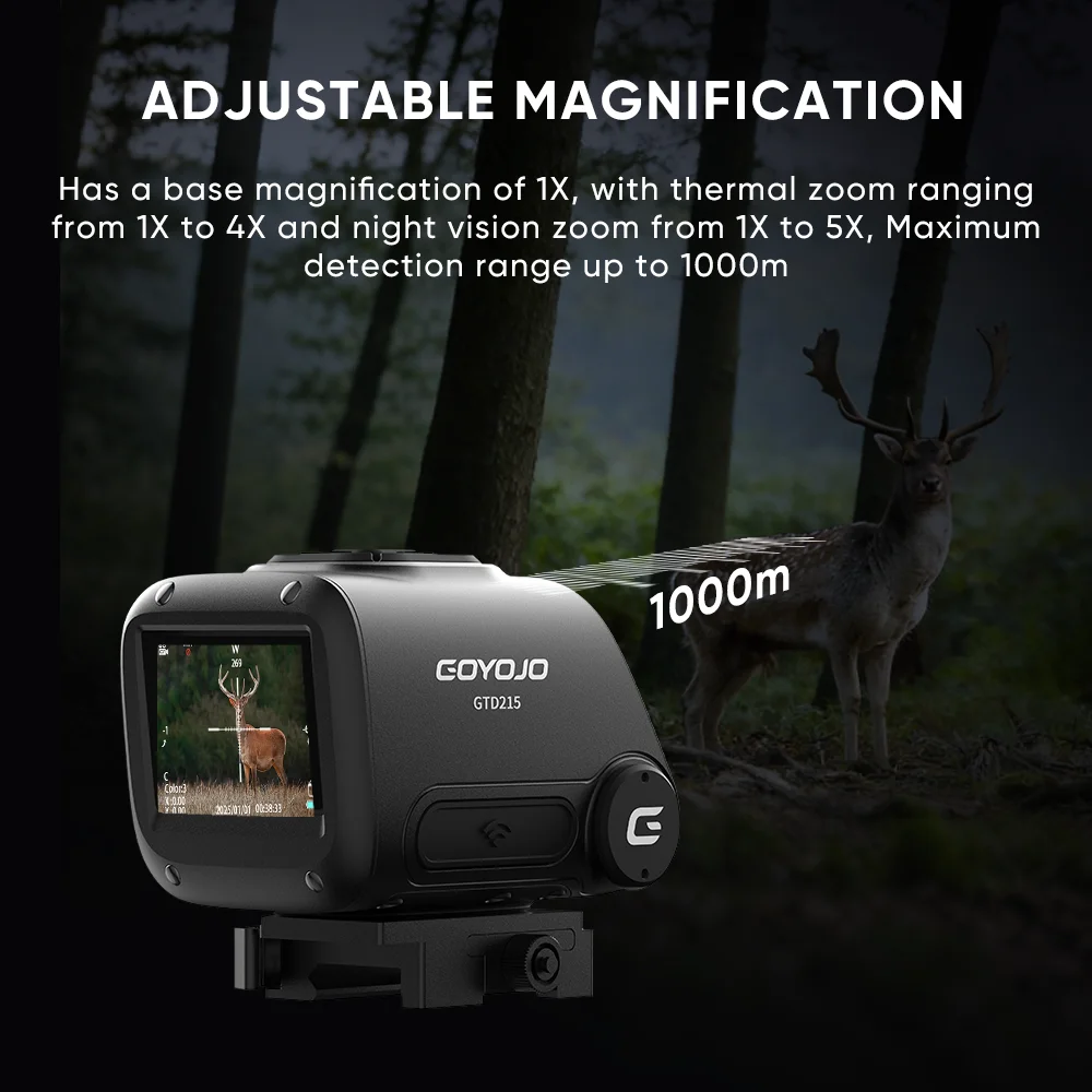 Multispectral Thermal Fusion Hunting Scope - 2K Visible Light & 256x192 Thermal